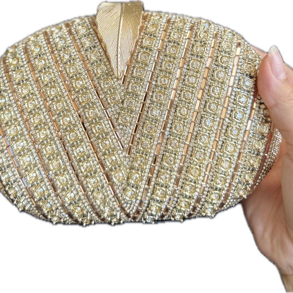 Elegant Gold or Black Clutch Bag